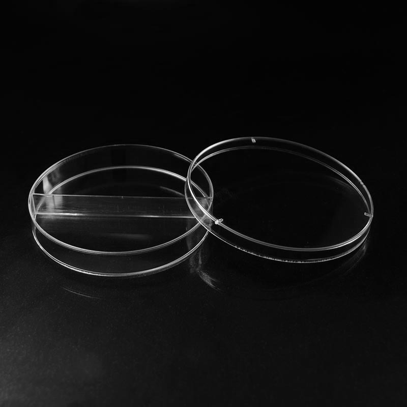 2 Compartments Vented Petri Dishes Round 90x15mm